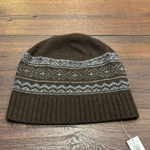 Banana Republic NWT Beanie Brown and Blue patterned. - Picture 1 of 5